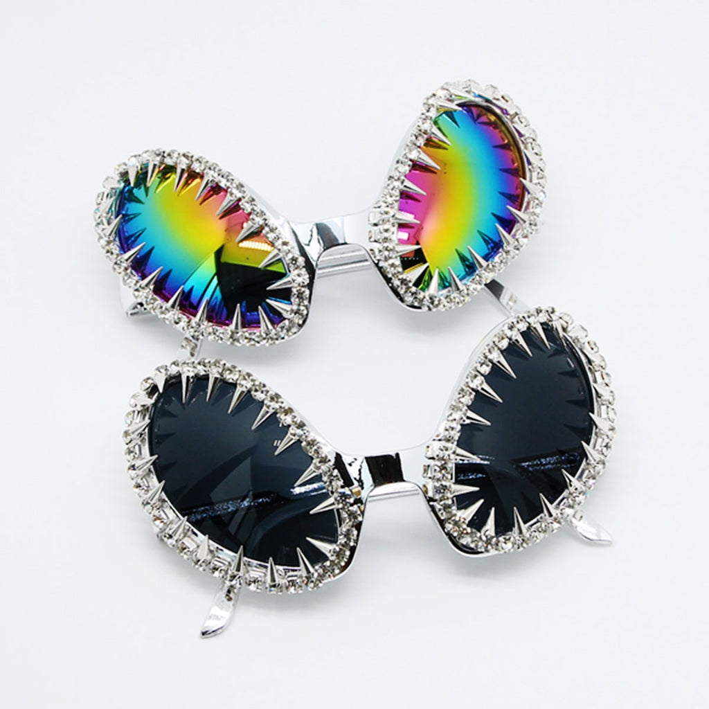 Trendy punk glasses funny alien
