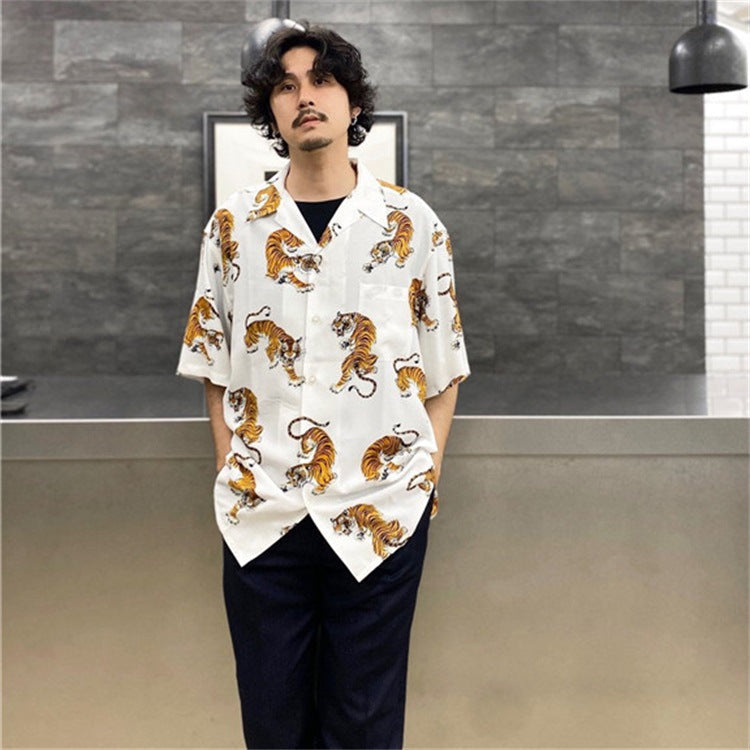 GUILTYPARTIES TIGER Shirts 22SS TIM LEHI Hawaiian Short Sleeve Shirt Men