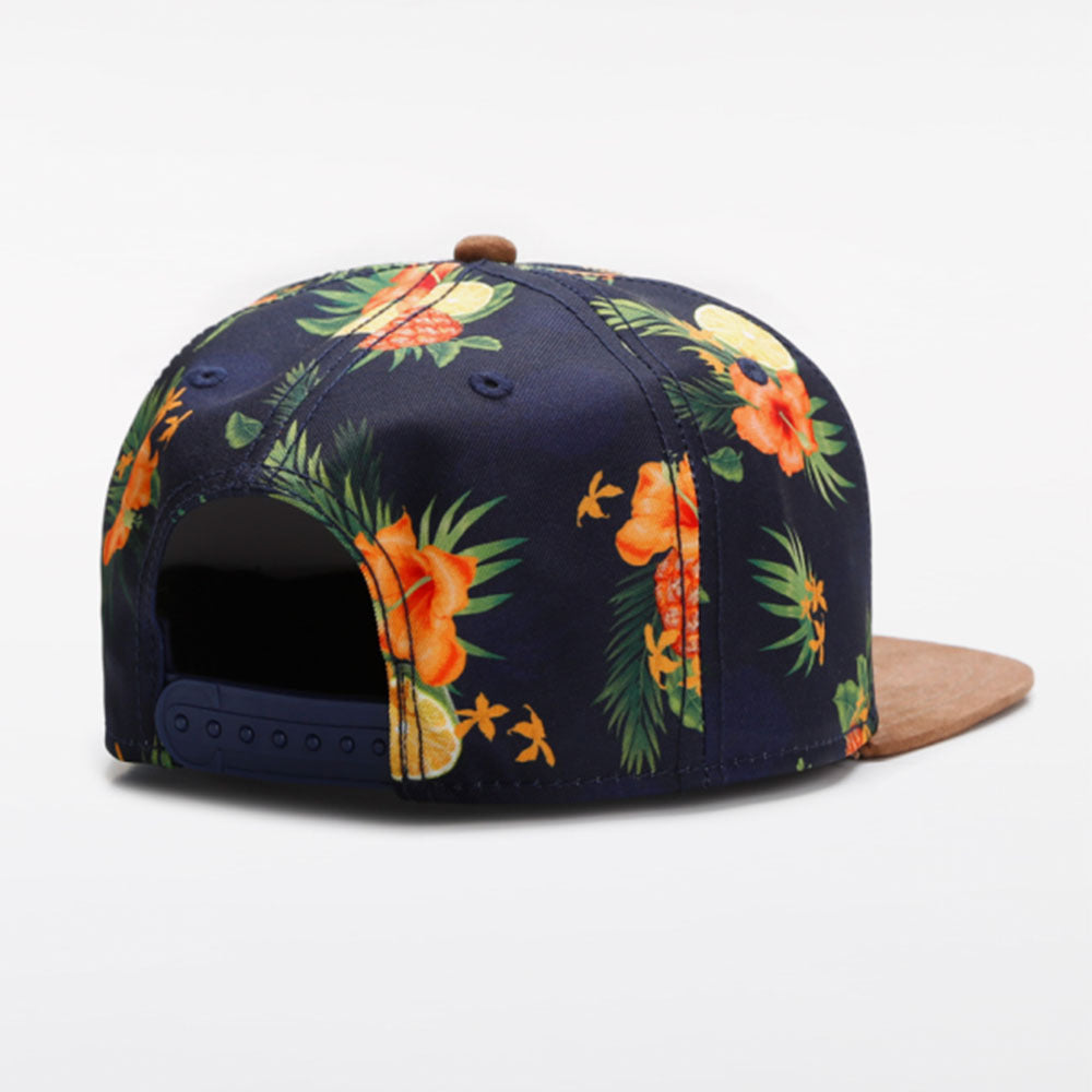 Trendy flat brimmed snapback hatsbreathable adjustable sunshade
