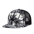 Trendy flat brimmed snapback hatsmesh wide brim sun shade