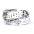 Hip-hop punk rhinestone belt crown decoration