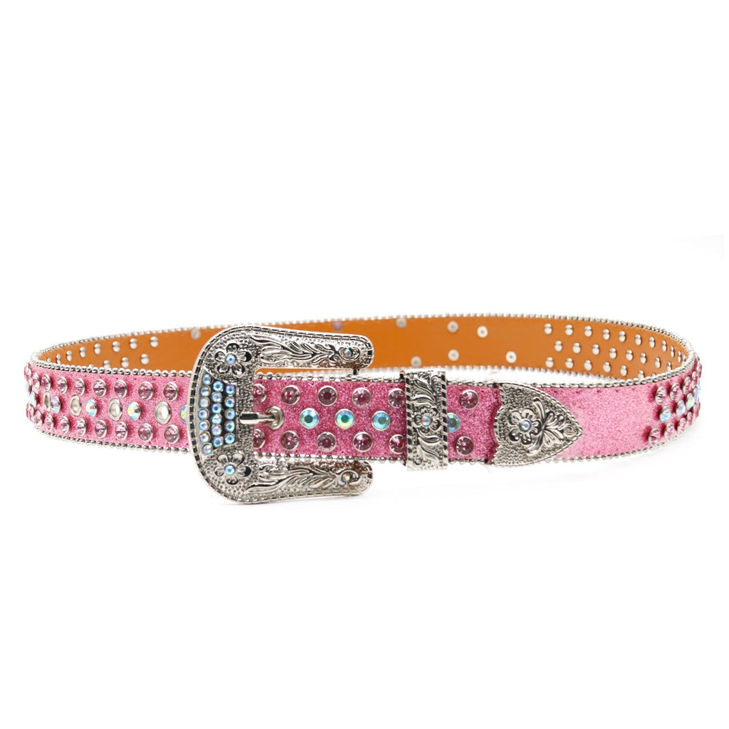 Hip-hop punk rhinestone belt punkletter accessories
