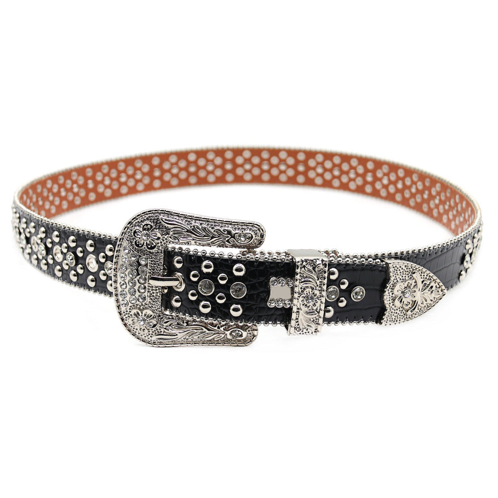 Hip-hop punk rhinestone belt punk rock