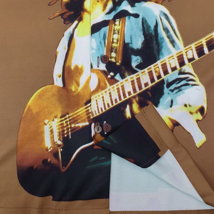 GUILTYPARTIES TIGER Shirts 23SS BOB MARLEY Hawaiian Short Sleeve Shirt
