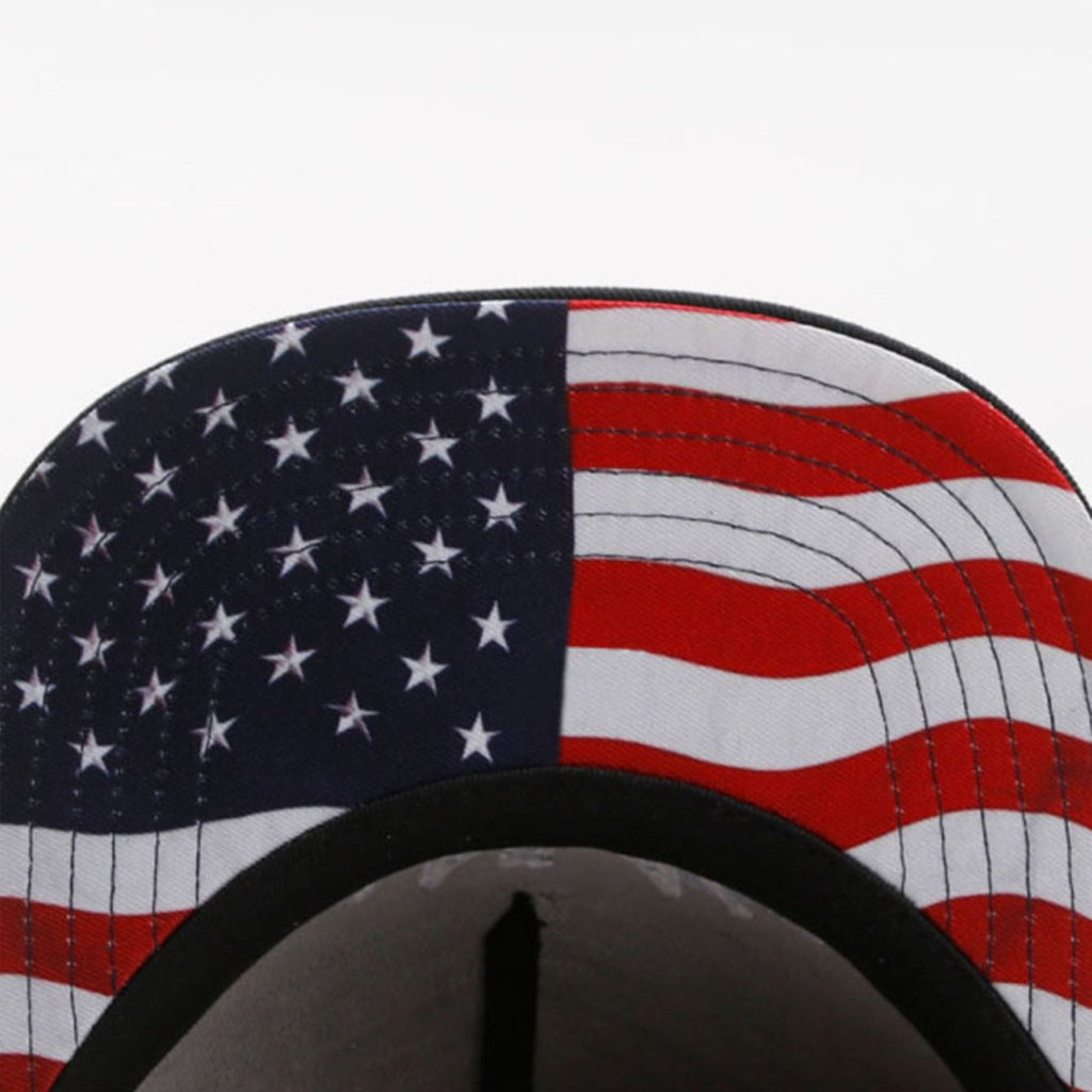 Trendy flat brimmed snapback hatsLetter Embroidery