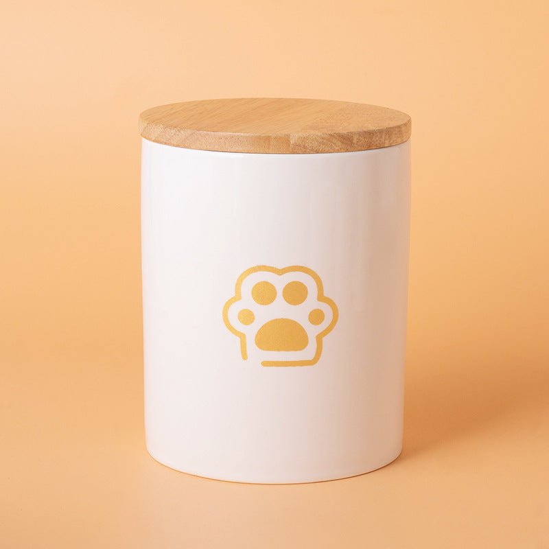 Pet Urn White Pet Urn Large Medium Small Ceramic Sealed Box Cat Dog Passed Away Hair Commemorative Funeral Supplies