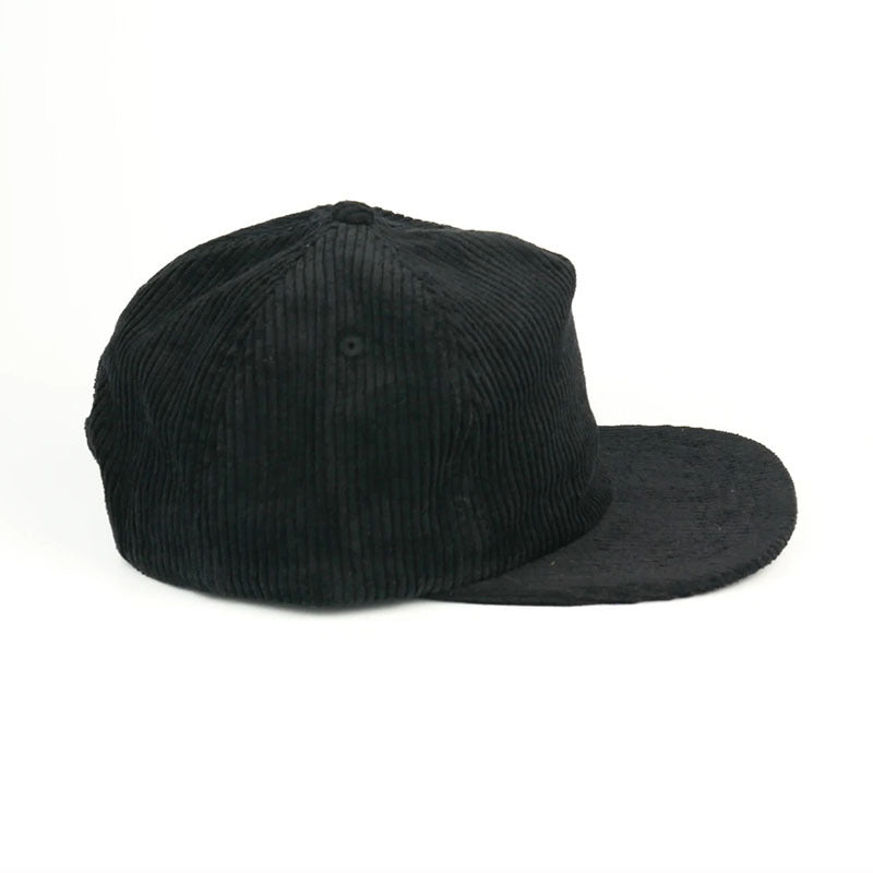Trendy flat brimmed snapback hatscorduroy heattech