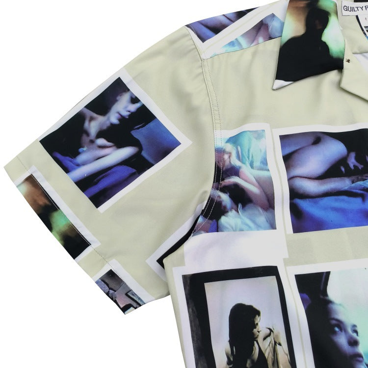 GUILTYPARTIES TIGER Shirts 23ss DAVIDE SORRENTI DAVID SORENTI Short Sleeve Shirt