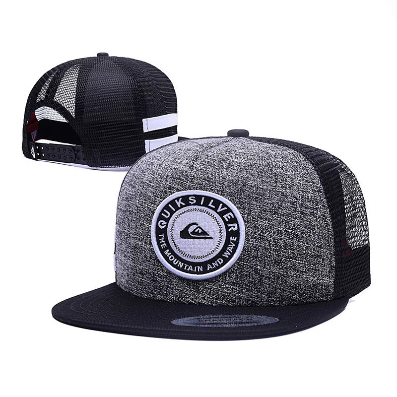 Trendy flat brimmed snapback hatsfor men and women adjustable breathable