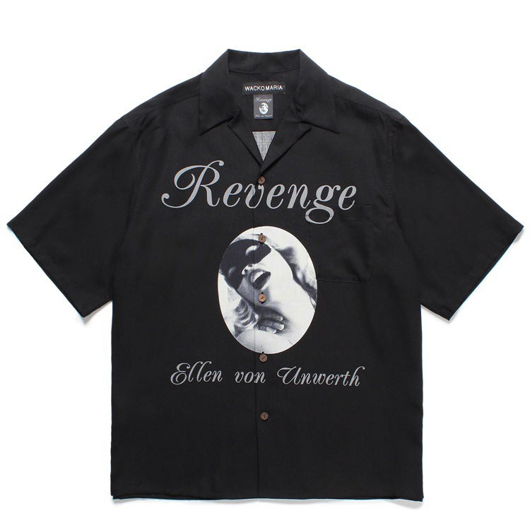 GUILTYPARTIES TIGER Shirts Allen, Vonnworth Rayon Hawaiian Short Sleeve Shirt Men