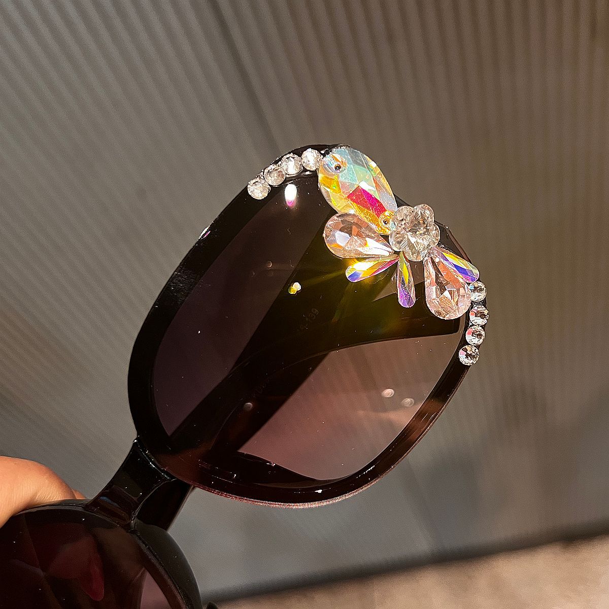 Trendy punk glasses uv protection