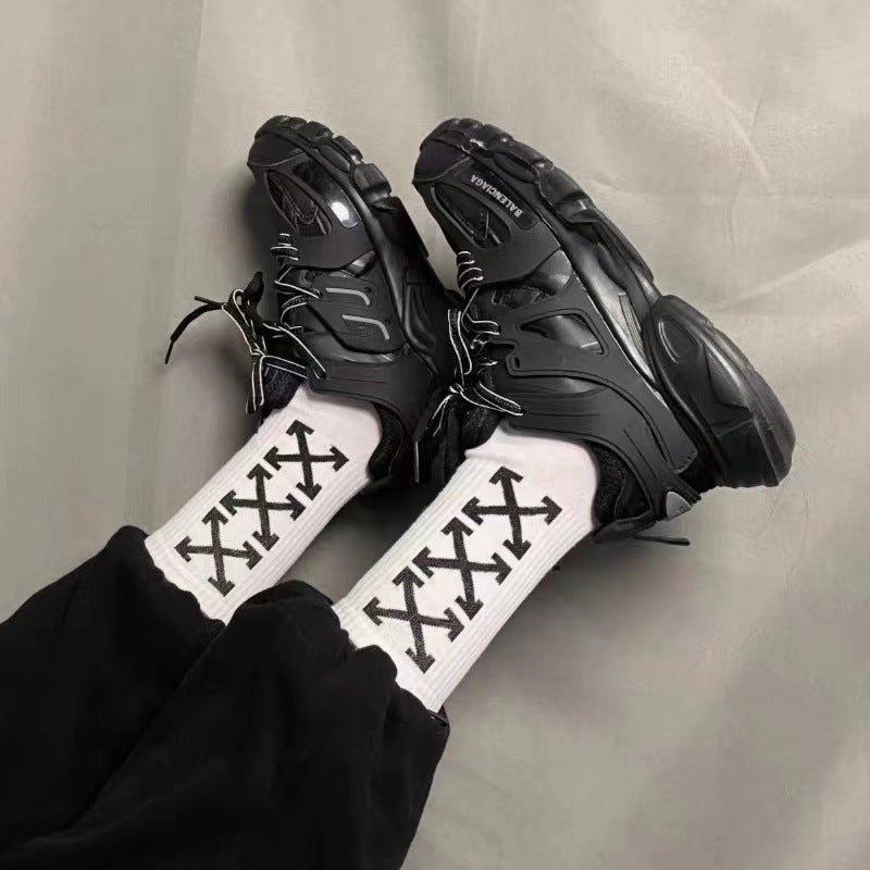 OFF OW whtie Socks XX stripe pattern
