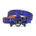 Hip-hop punk rhinestone belt punk skull decoration