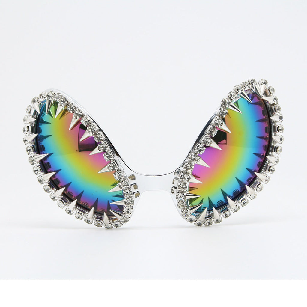 Trendy punk glasses funny alien