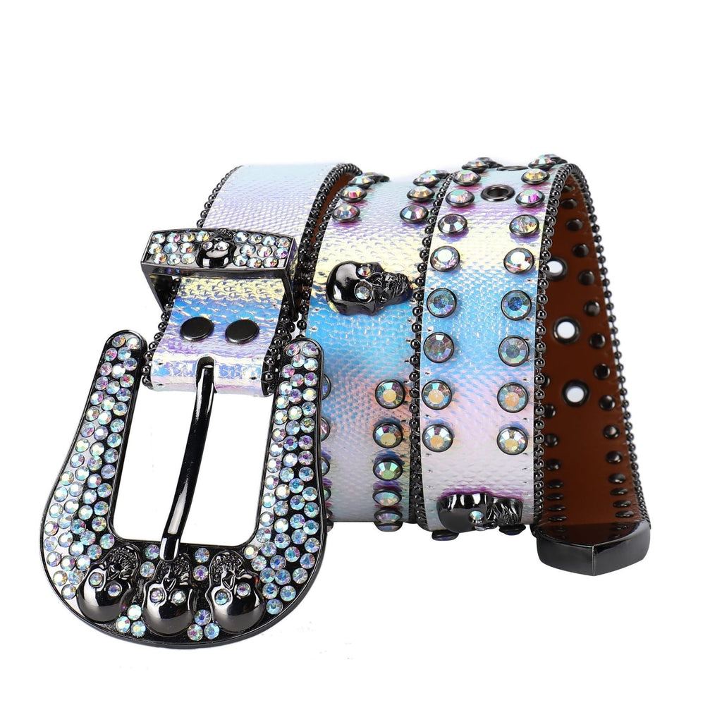 Hip-Hop Punk Rhinestone Belt Skull Punk Belt