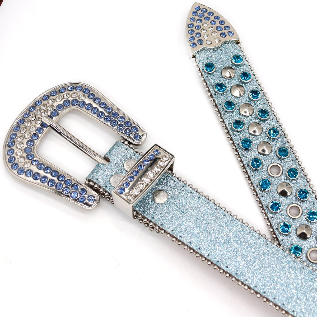 Hip-hop punk rhinestone belt punk style