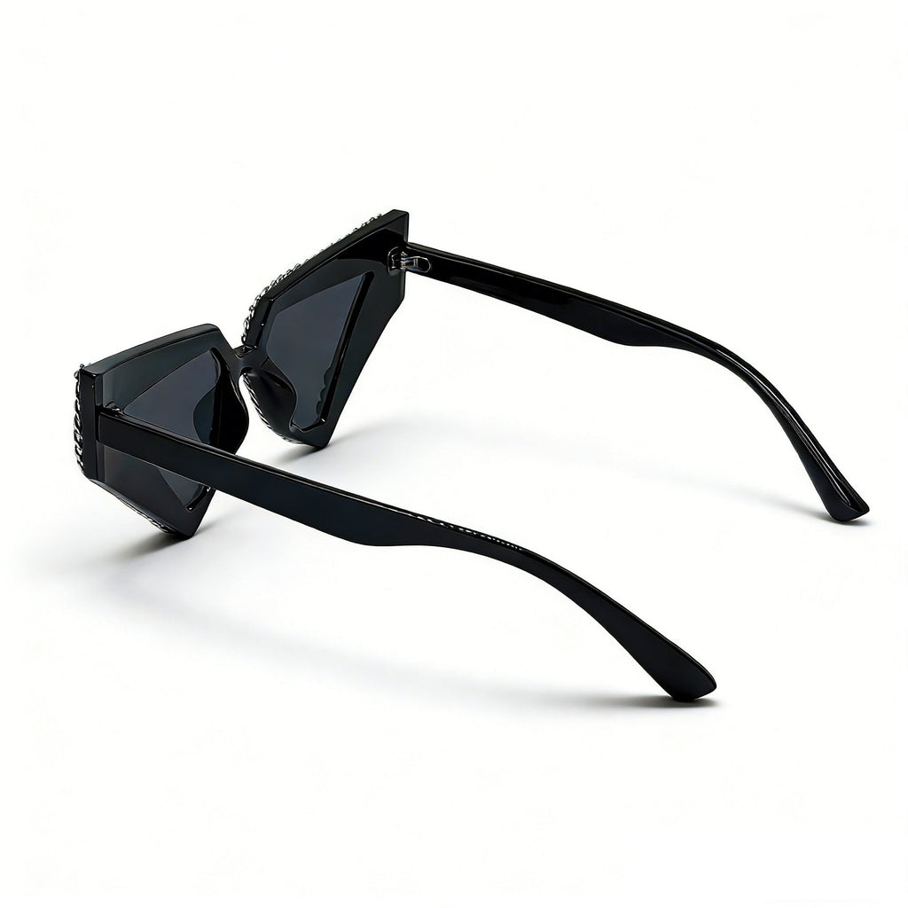 Trendy punk glasses triangular cat eyes