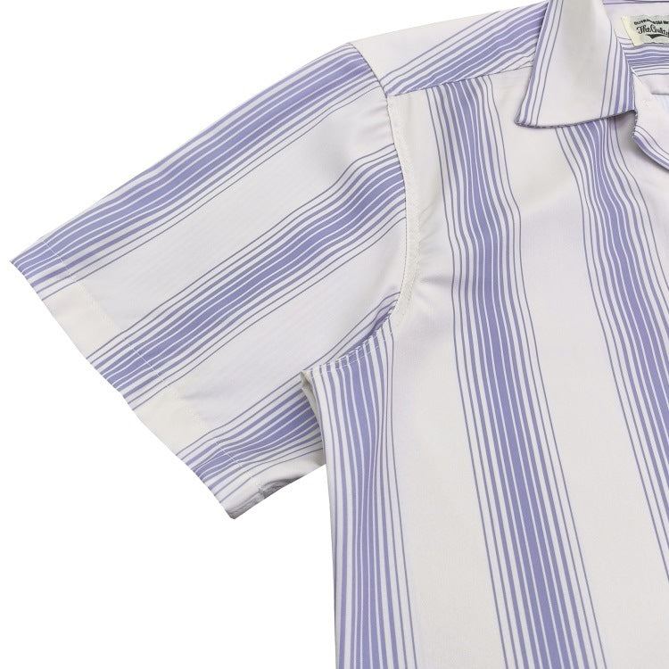 GUILTYPARTIES TIGER Shirts 23SS Striped Plaid Polka Dot Hawaiian Rayon Short Sleeve Shirt Men