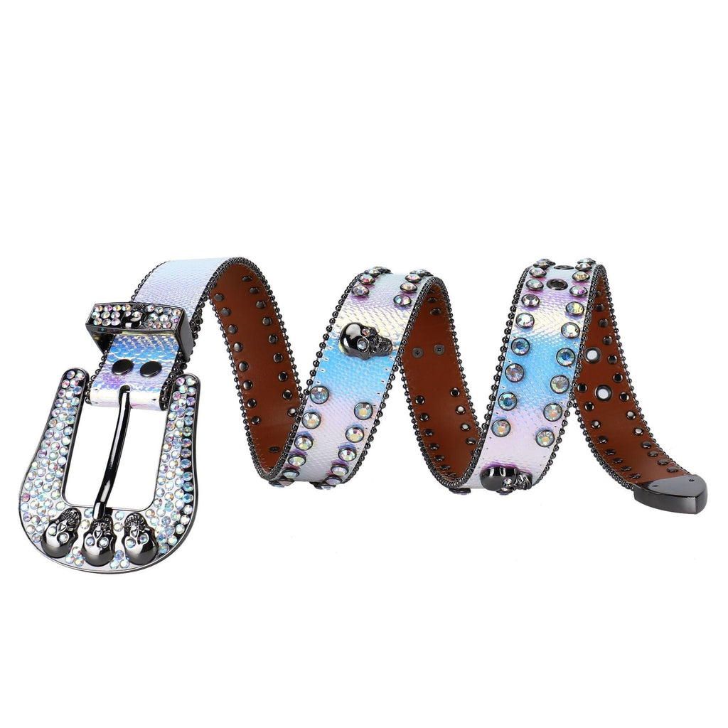 Hip-Hop Punk Rhinestone Belt Skull Punk Belt