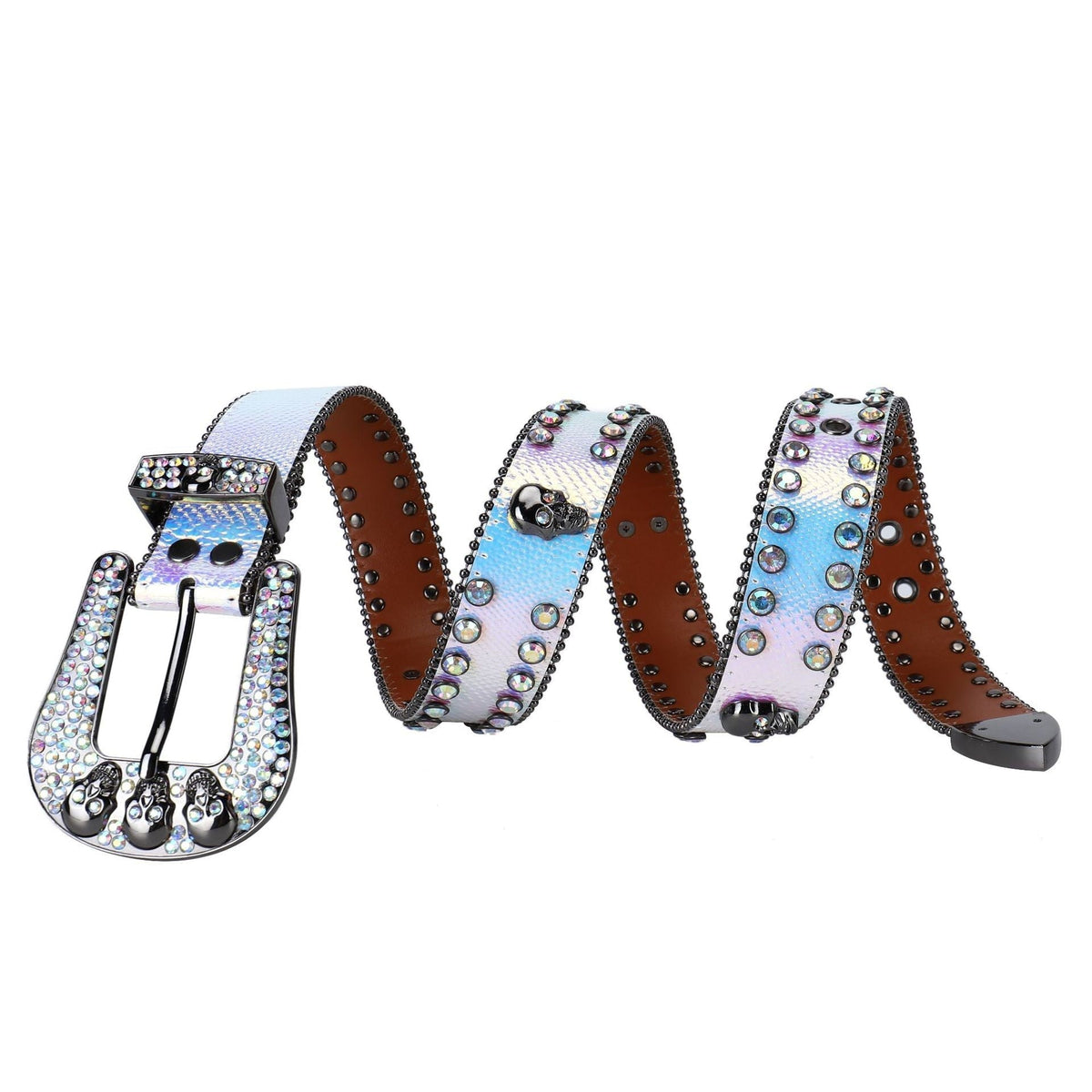 Hip-Hop Punk Rhinestone Belt Skull Punk Belt