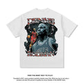 Nba T Shirt Washed Old Fashion Brand Men's and Women's Loose Cotton Casual round Neck High-quality pure cotton comfortable and trendy clothing