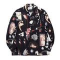 GUILTYPARTIES TIGER Long sleeved shirt, Ukiyo-e graffiti Hawaiian long-sleeved shirt men
