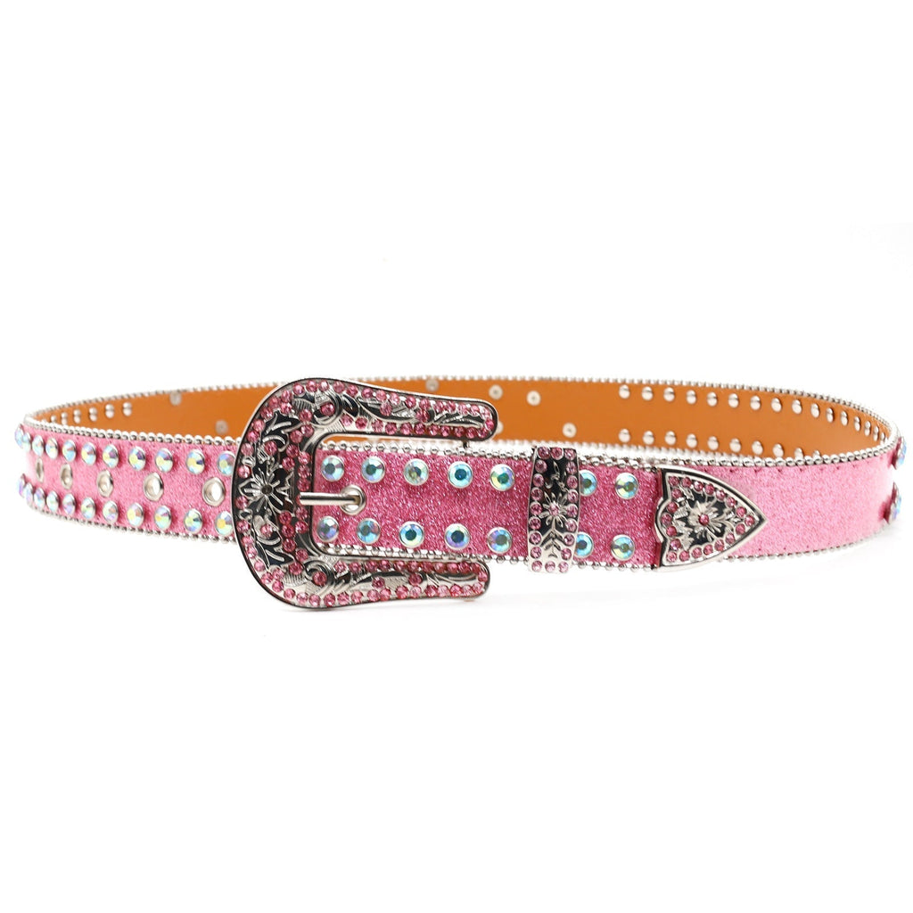 Hip-hop punk rhinestone belt letter accessories
