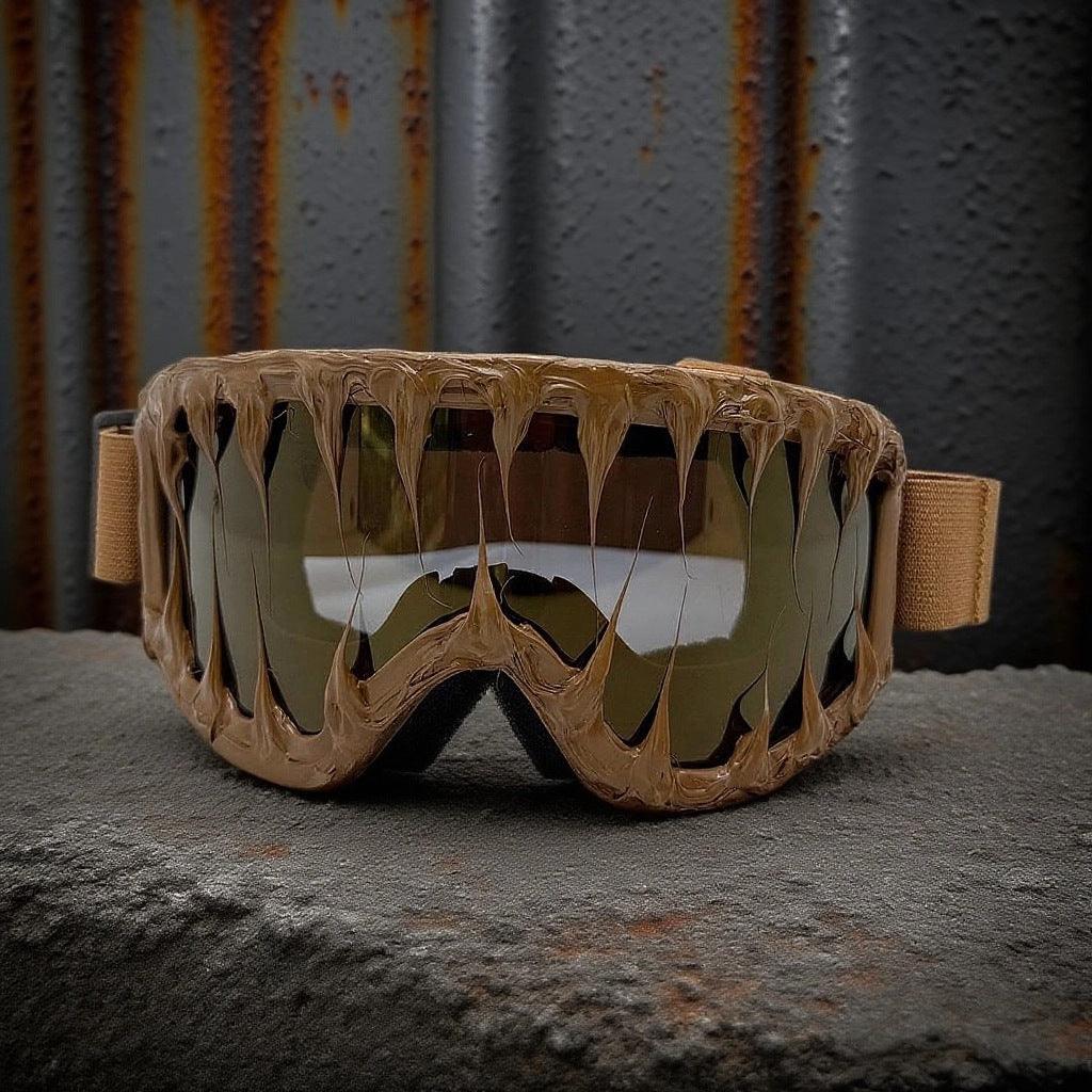 Trendy punk glasses wasteland style