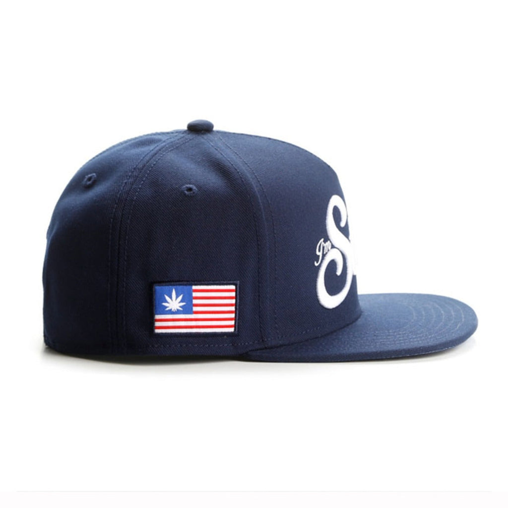 Trendy flat brimmed snapback hatsletterstonedembroider sunshade