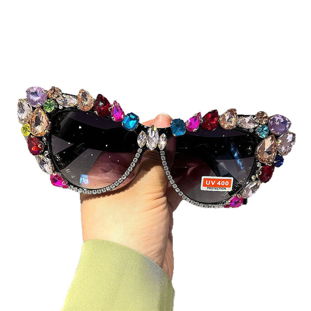 Trendy punk glasses retro