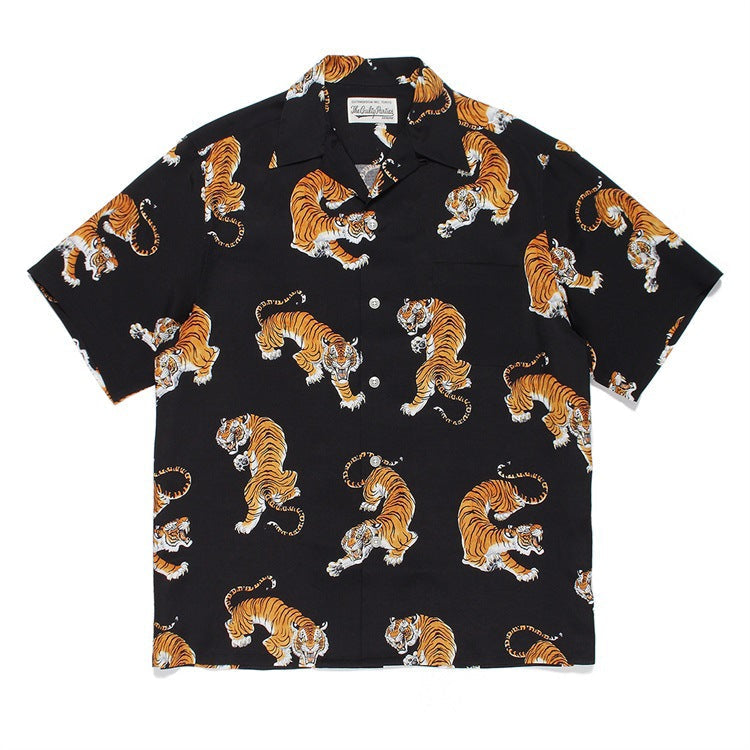 GUILTYPARTIES TIGER Shirts 22SS TIM LEHI Hawaiian Short Sleeve Shirt Men