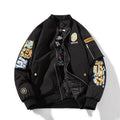 Men's Bomber Jacket MA-1 Winter Thickness available cotton-padded jacket Spring/Autumn/Winter Air Force Bomber Jacket Men's and Women's Shark Embroidery