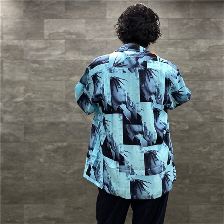 GUILTYPARTIES TIGER Long sleeved shirt BOB MARLEY Reggae rock portrait Hawaiian long sleeved shirt