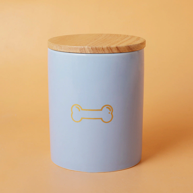 Pet Urn Blue Pet Urn Ceramic Urn Cat Dog Hair Collection Memories Memorial Storage Cross-border Wholesale