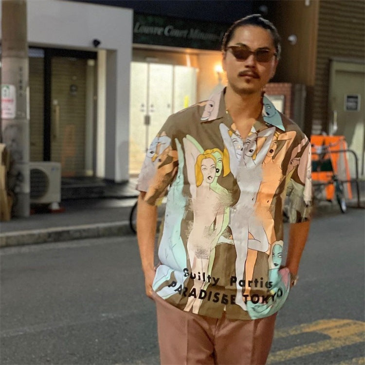 GUILTYPARTIES TIGER Shirts Exclusive Body Art, Naked Women Heaven Tokyo, Hawaii Short Sleeve Shirt