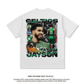 Nba T Shirt Star Tatum Green Army Printed Short Sleeve T-shirt American Style High-quality pure cotton comfortable and trendy clothing