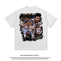 Nba T Shirt Nba Star Basketable Nets Team Owen Vintage Print Short T-shirt American Style Loose High-quality pure cotton comfortable and trendy clothing