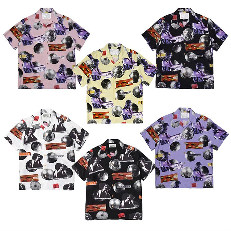 GUILTYPARTIES TIGER Shirts DJ Harvey 20ss Joint 30th Anniversary Tour Hawaii Short Sleeve Shirt Men