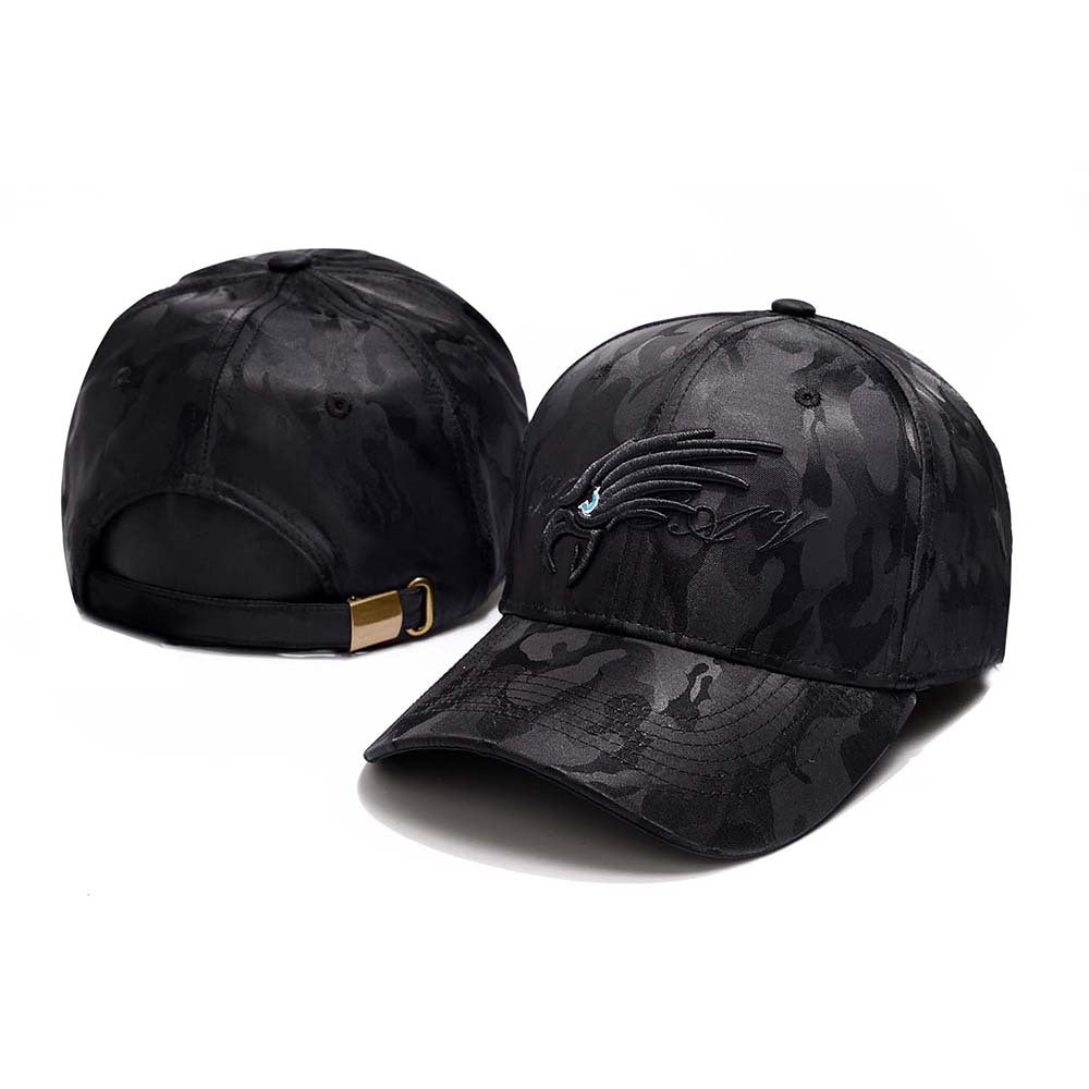 Trendy flat brimmed snapback hatseagle embroider sunshade and windshield