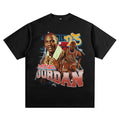 Nba T Shirt Jordan Basketball Nba Character Printed Short Sleeve T-shirt Loose Men and Women High-quality pure cotton comfortable and trendy clothing