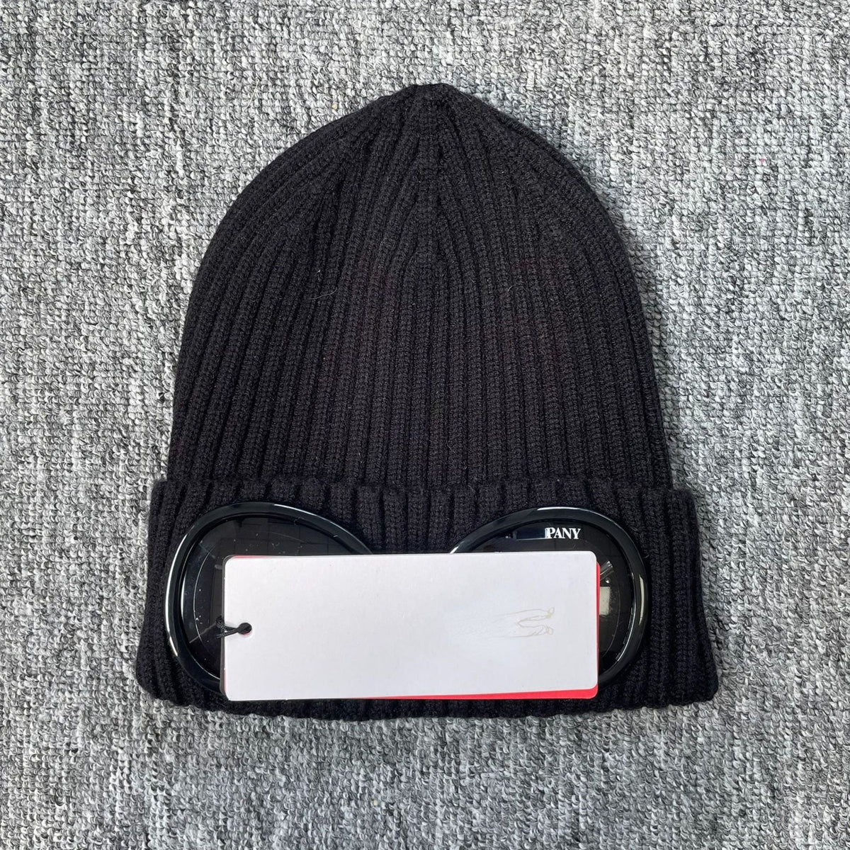 Ribbed CP glasses autumn and winter knitted hats for men and women outdoor warmth