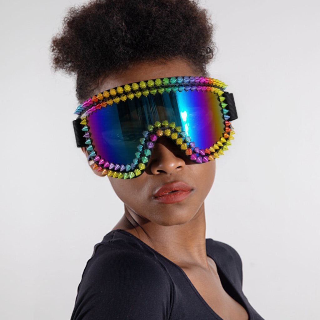 Trendy punk glasses anti-fog and windproof