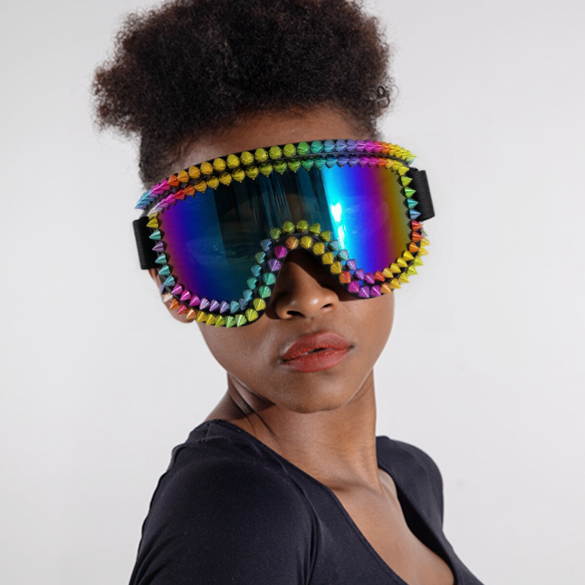 Trendy punk glasses anti-fog and windproof
