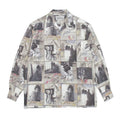 GUILTYPARTIES TIGER Long sleeved shirt tied by rain and rain, Araki Jingwei, ink painting Hawaiian long-sleeved shirt men