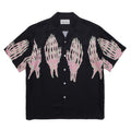 GUILTYPARTIES TIGER Shirts 21ss Limited Ghost Hand, Ghost Claw Print, Hawaiian Short Sleeve Shirt Men