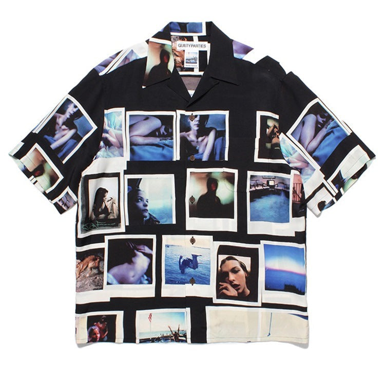 GUILTYPARTIES TIGER Shirts 23ss DAVIDE SORRENTI DAVID SORENTI Short Sleeve Shirt