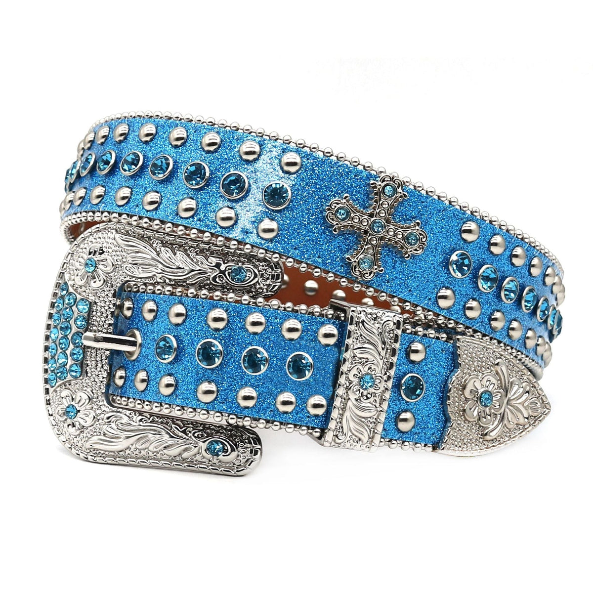 Hip-hop punk rhinestone belt y2k punk style