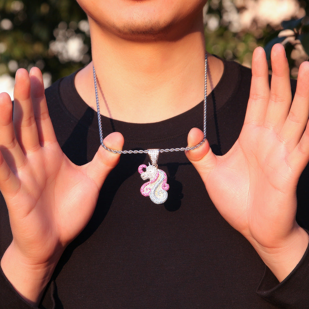Jewelry Unicorn Pendant Necklace ins Animal St. Valentine's