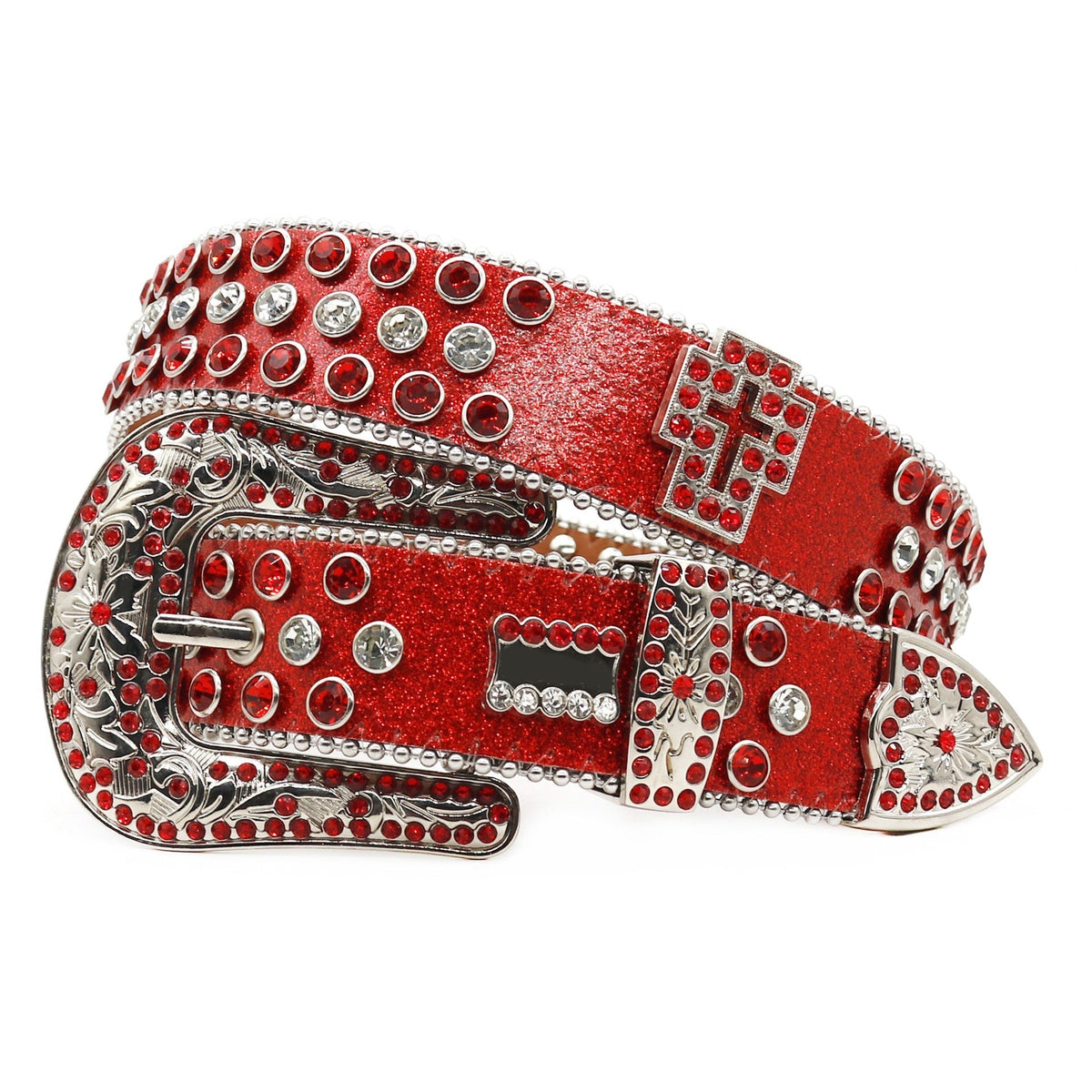 Hip-hop punk rhinestone belt flash diamond wide belt