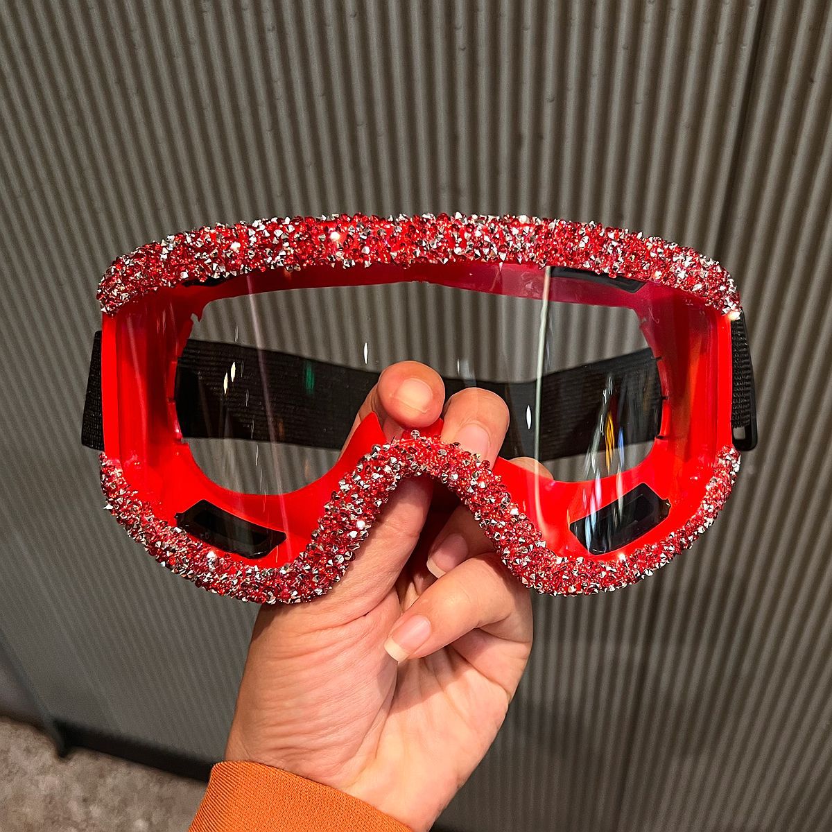 Trendy punk glasses sand and dustproof